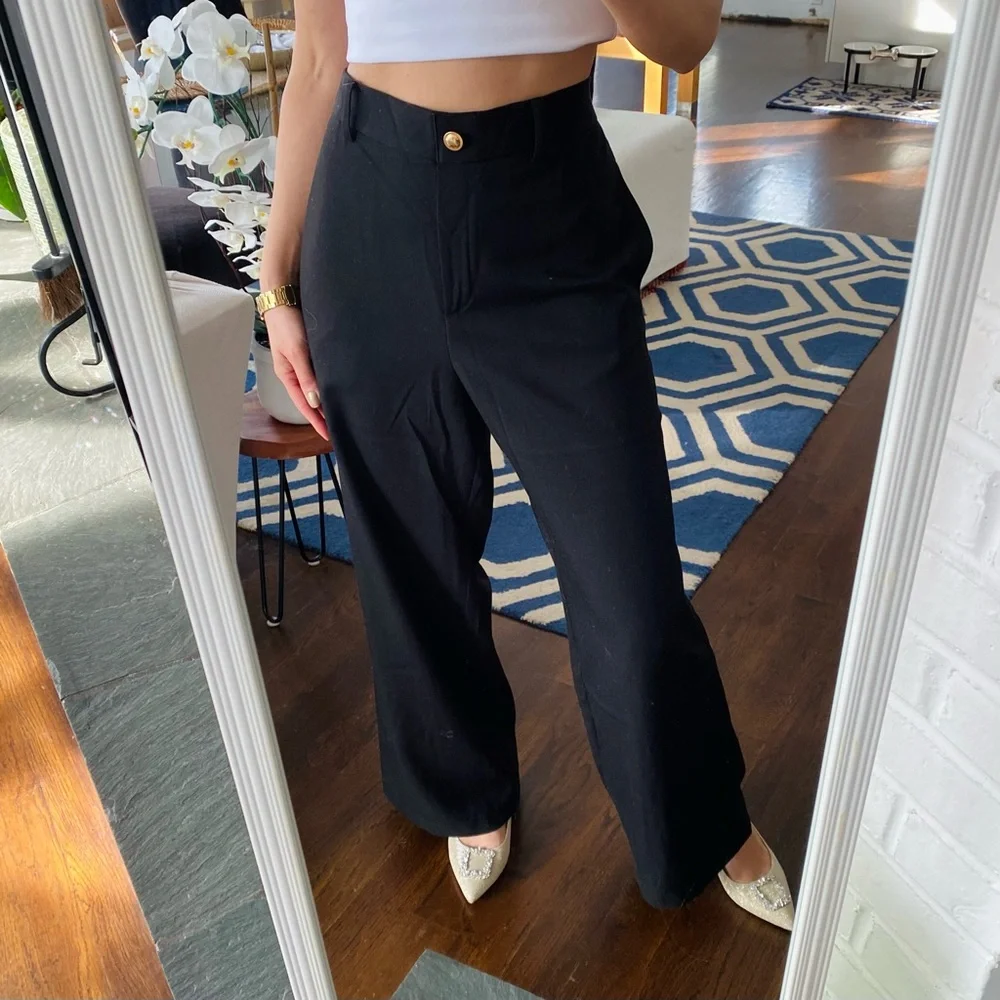 MICHAEL KORS Black Elegant Wide Leg Trouser! 🖤